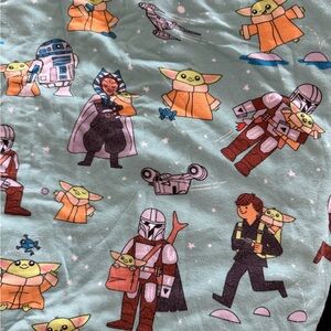 Little Sleepies Star Wars Themed Blanket - Green and Multicolor